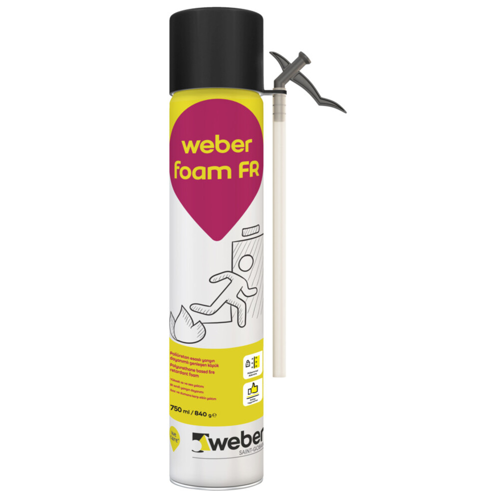 weber foam FR 750ml-840gr (etiket) revY001 - butik - 3D Weber - Saint-Gobain Turkey